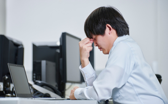 疲れやすく、仕事のパフォーマンスが明らかに低下した